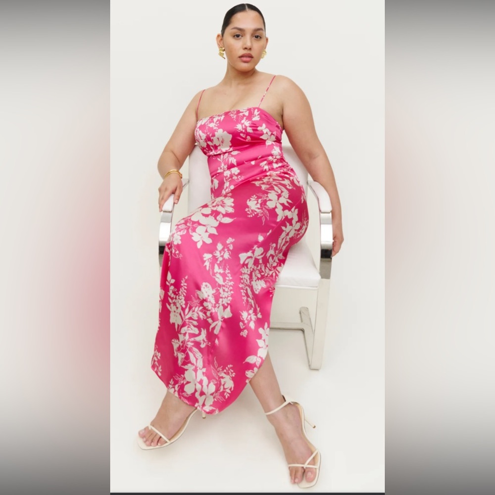 Reformation Frankie Silk Dress NWT